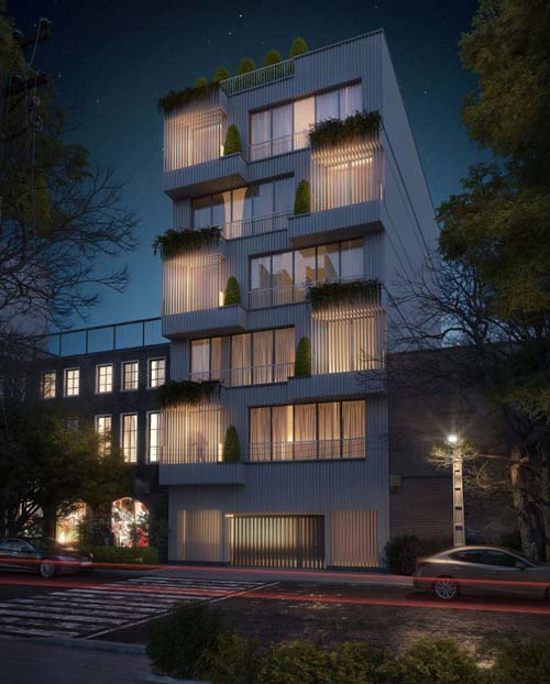 mir shahi apartment - night